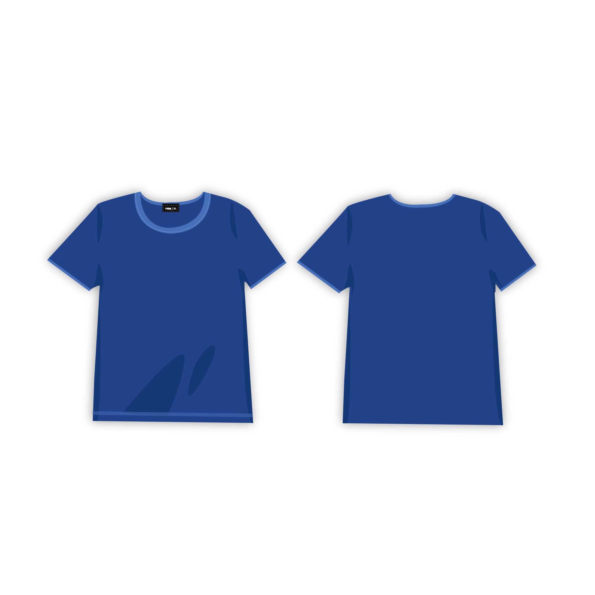 Printed T-shirt Polo shirt Blue – Mosswear